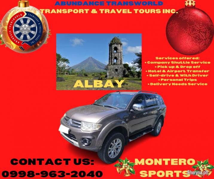 MONTERO SPORTS FOR RENT SELF DRIVE OR WITH DRIVER